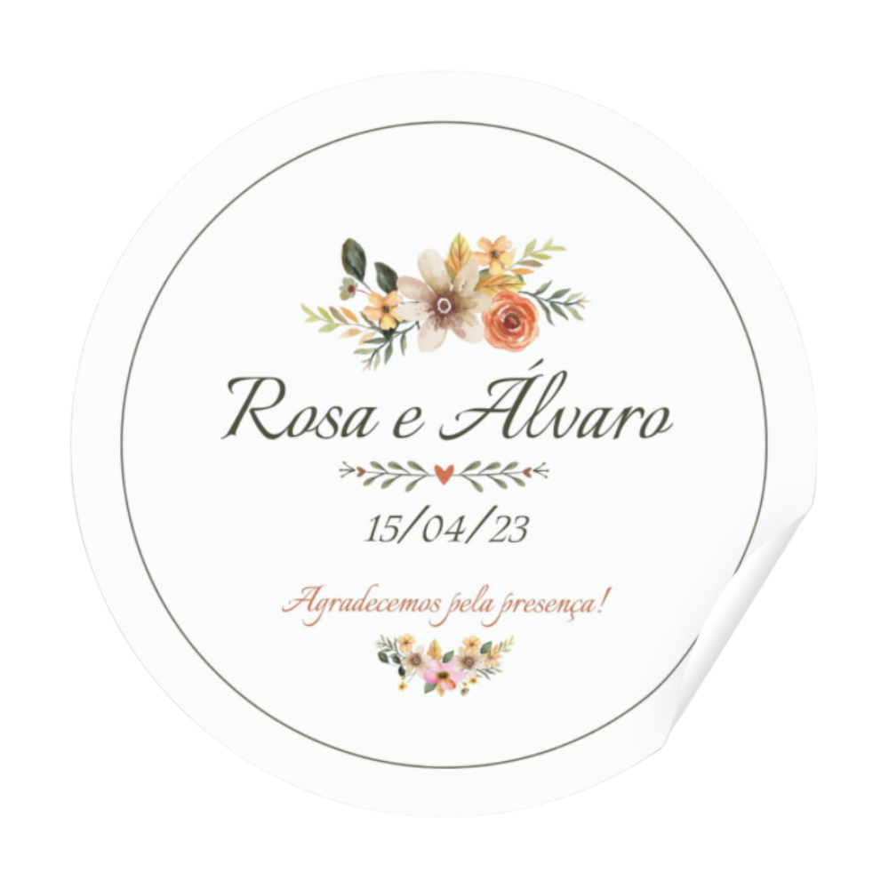 Etiqueta Personalizada em Adesivo Vinil Auto Colante à Prova D´Agua - 10x10cm