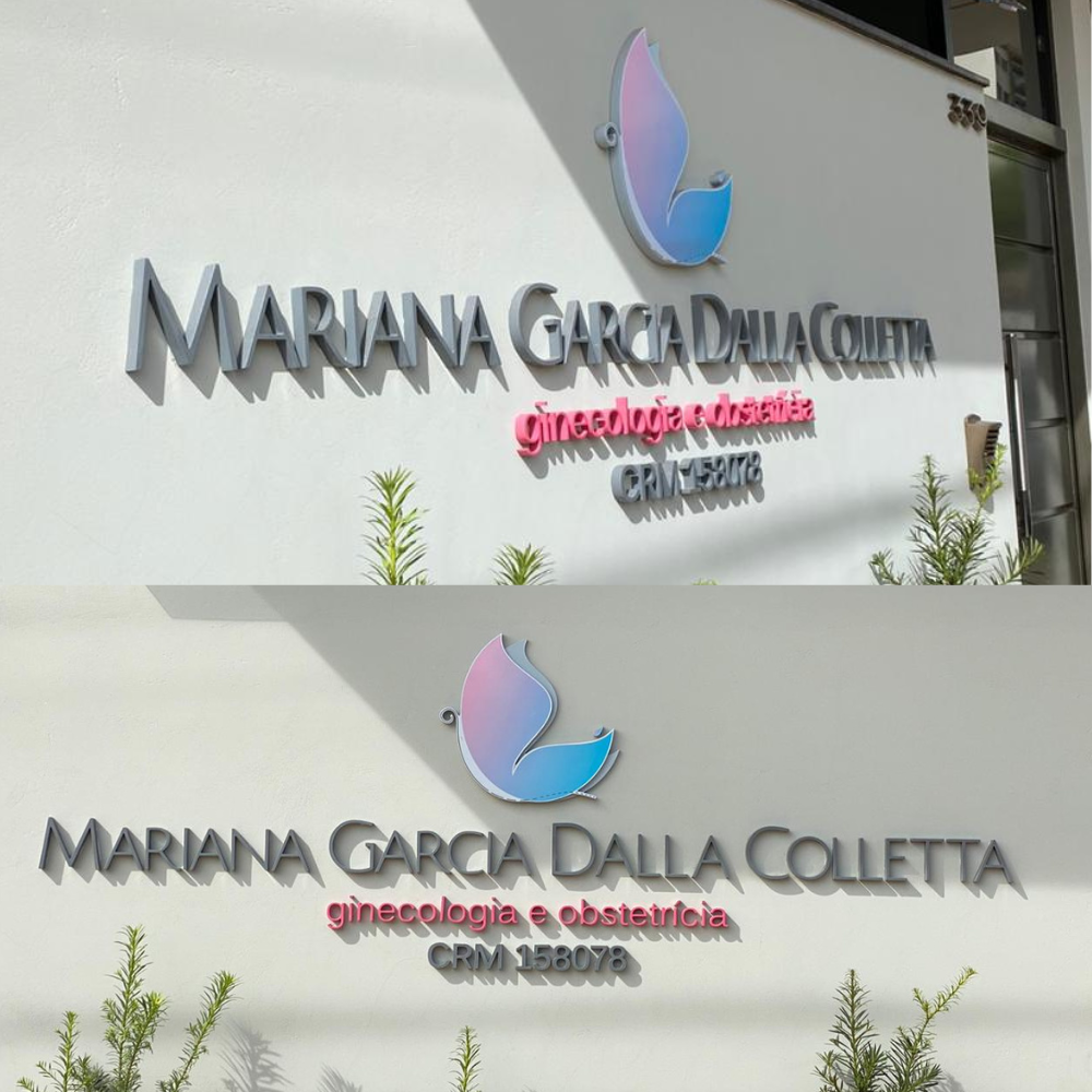 Letra Caixa em PVC Expandido com Pintura Automotiva