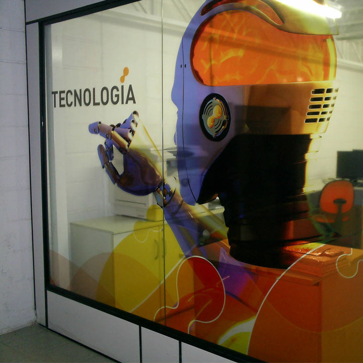 Adesivo Transparente com Impressão Personalizada Para Vidro/Box