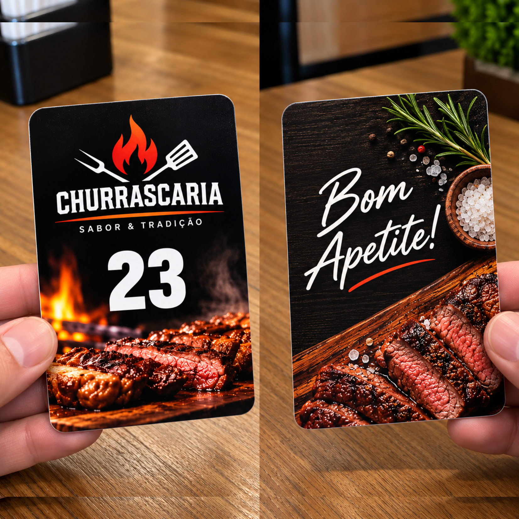 comanda personalizada em pvc