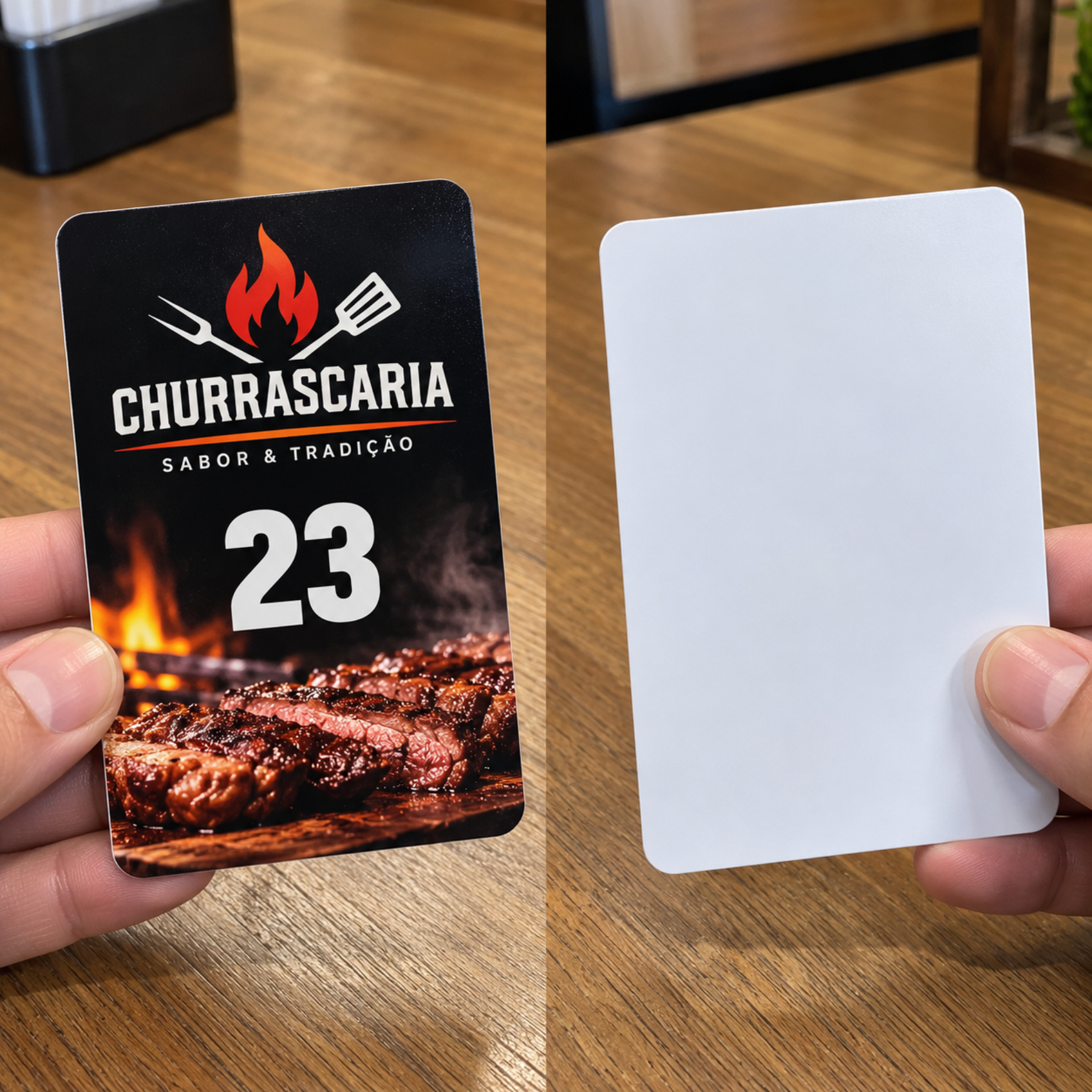 comanda personalizada em pvc
