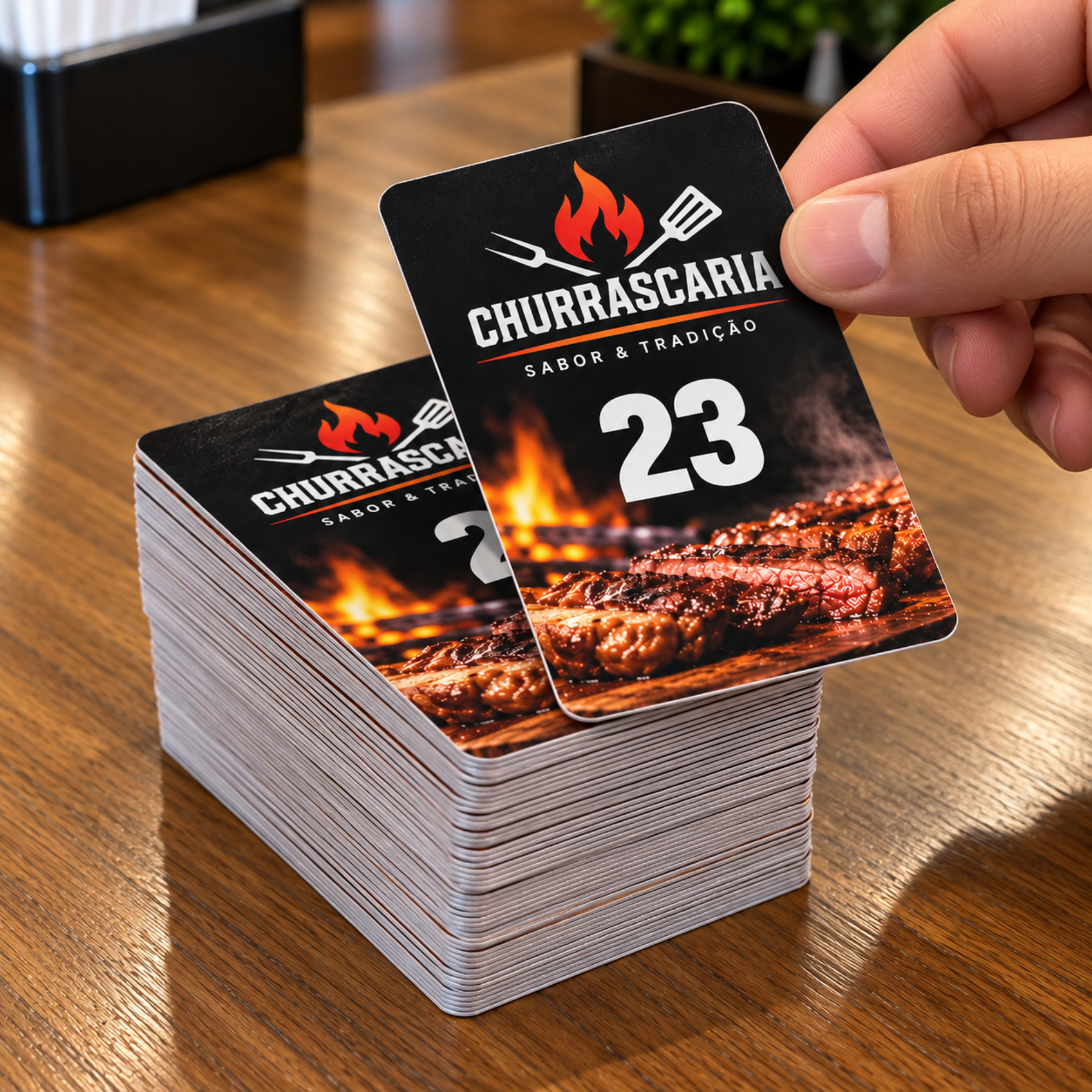 comanda personalizada em pvc