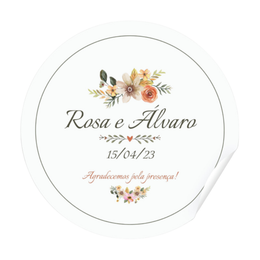 Etiqueta Personalizada em Adesivo Vinil Auto Colante à Prova D´Agua - 4x4cm