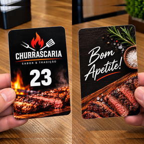 comanda personalizada em pvc