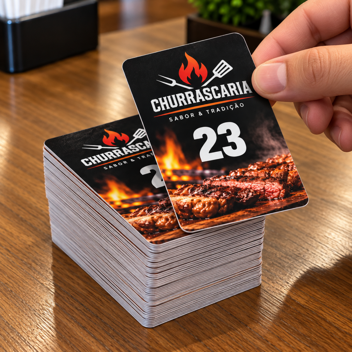 comanda personalizada em pvc