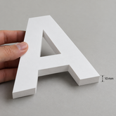 letra em pvc expandido com 10mm de espessura para fachadas