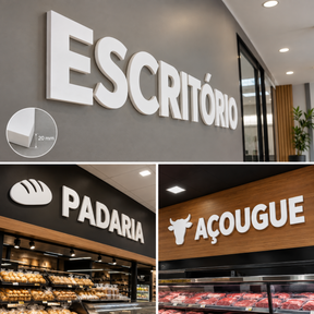 letras em pvc expandido