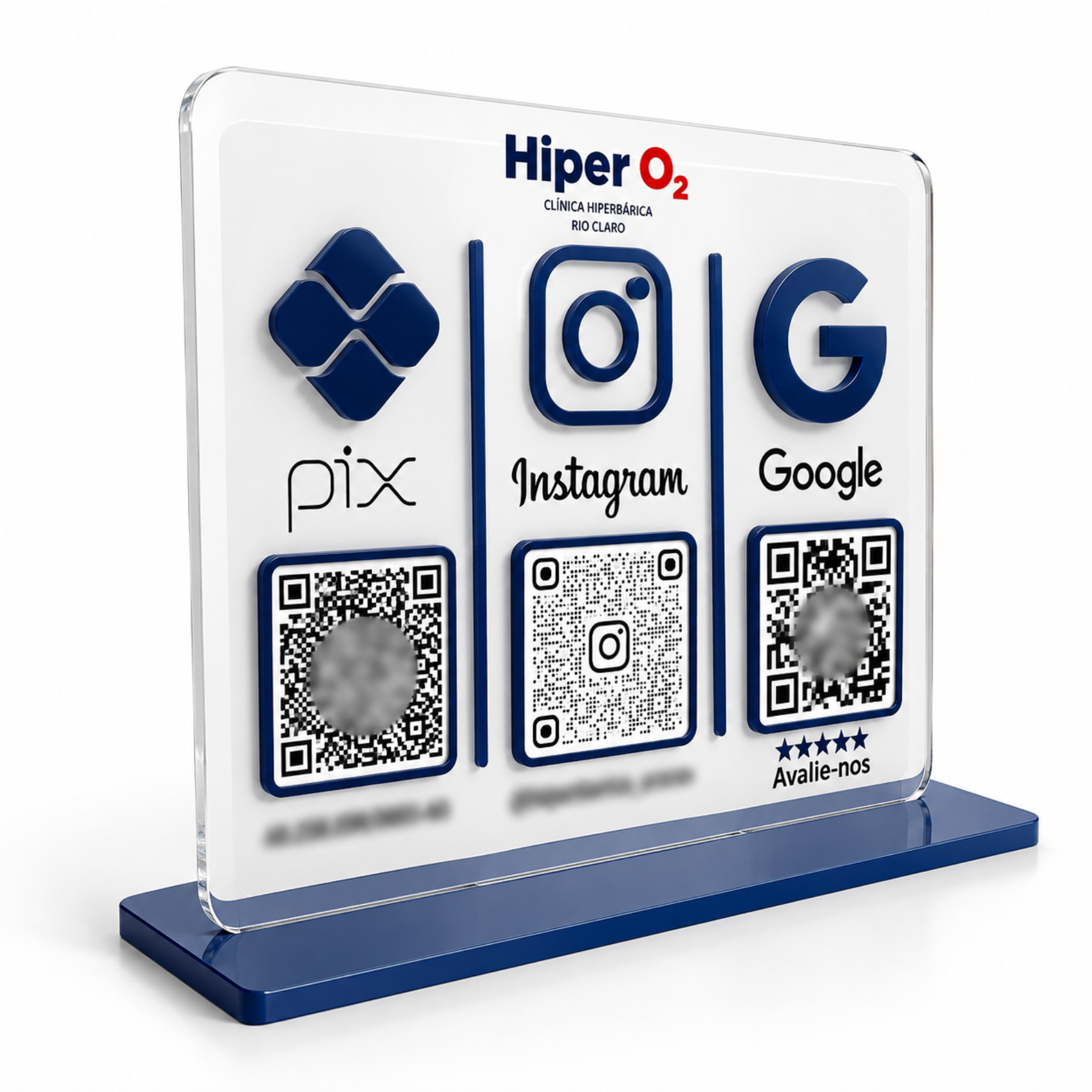 placa pix para balcão de atendimento personalizada em acrilico - multicores