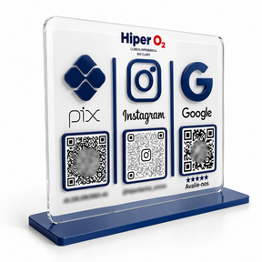 placa pix para balcão de atendimento personalizada em acrilico - multicores