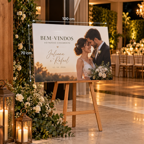 quadro impresso personalizado para casamentos e festa de 15 anos tamanho 100x70cm